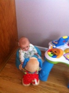 playing in the office