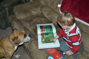 Reading to Dixie
