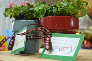 Davey's gifts to his teachers.