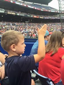 Doing the Tomahawk chop!