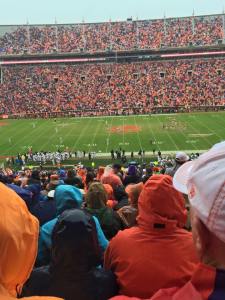 50 yard line seats.   Would have been even better if we could have enjoyed them.