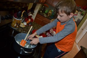 Adding in more marshmallows.